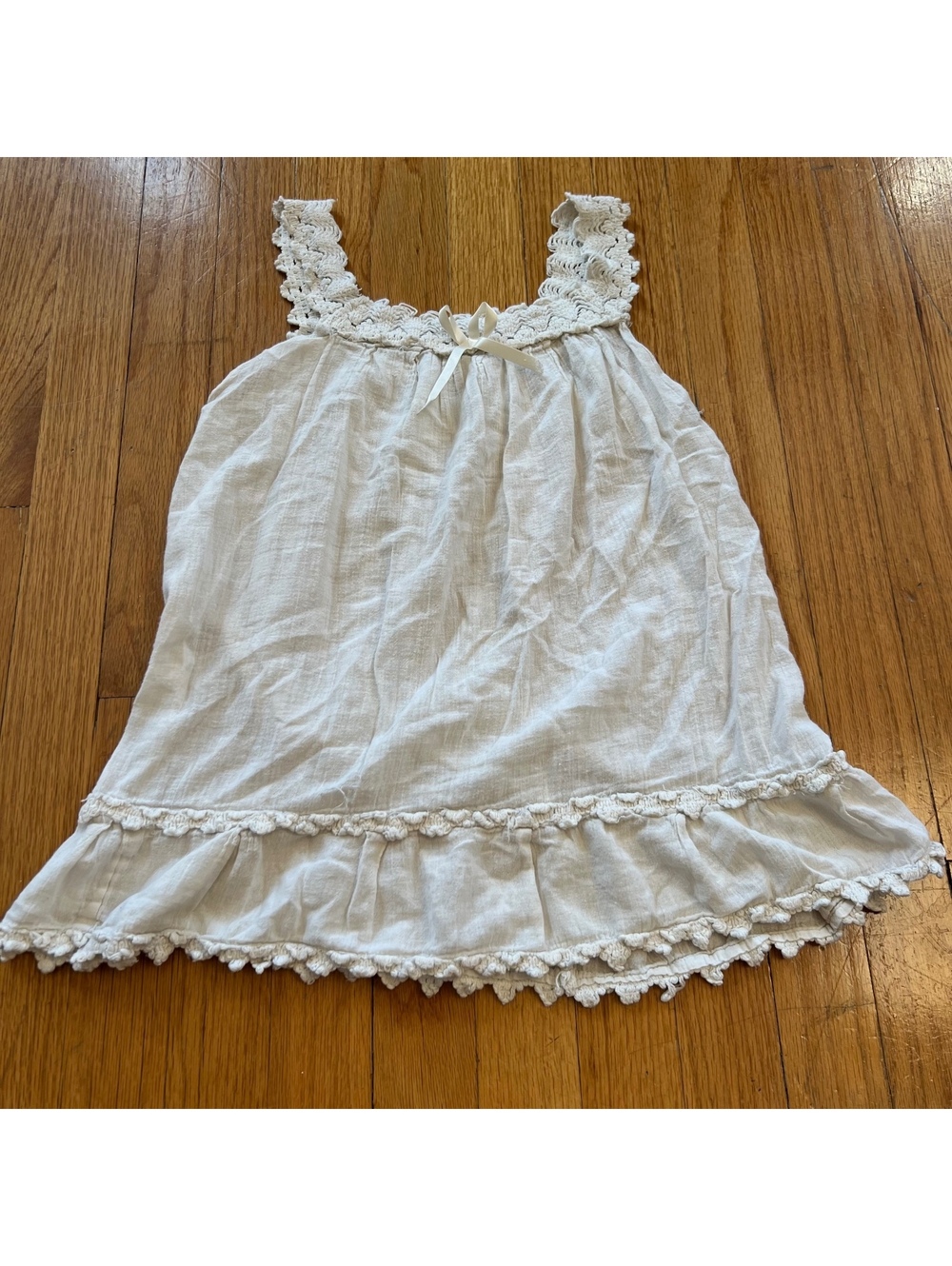Vintage y2k babydoll lace ruffle top